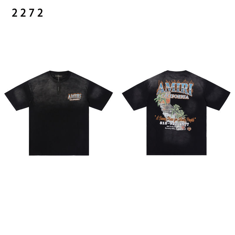 貿易クロスAm新文字クラシックプリント半袖男女同型カップルTシャツiri夏高iri製品タイプ|undefined