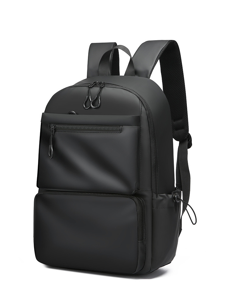 2026 transfronterizos hombre mochila de viaje de ocio doble mochila de tendencia de estudiantes mochila de color sólido mochila al por mayor