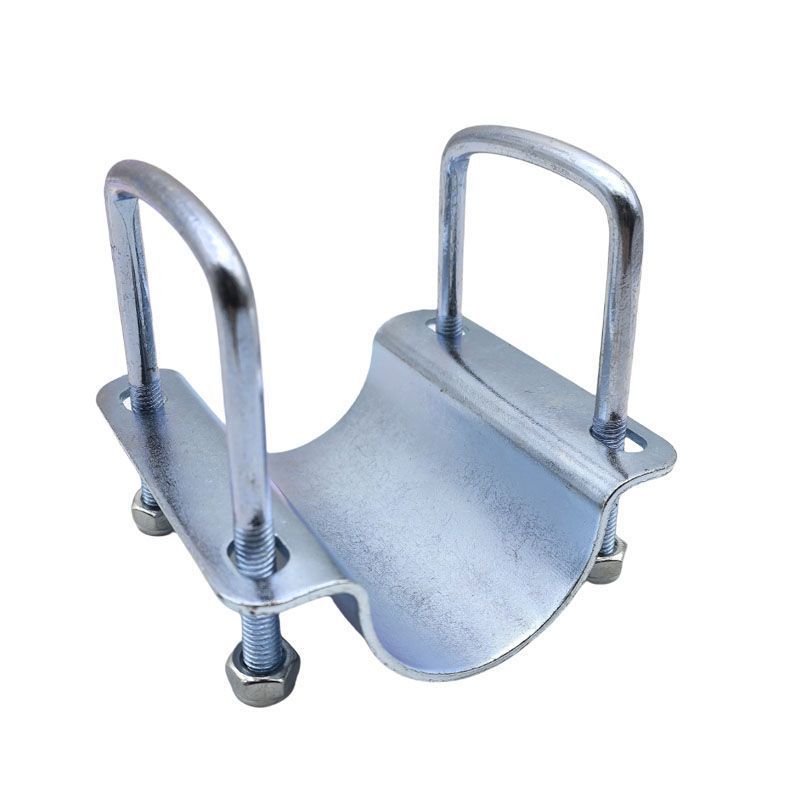 十字U型管卡双u十字卡大棚抱箍双U型卡扣脚手架扣件双丝盖板防松