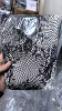 Gray flower shrink net