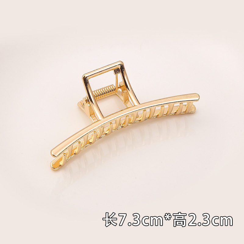 Internet celebridad clip de metal grande clip de tiburón japonés y coreano elegante temperamento espalda Cabeza pelo agarre de alto grado horquilla tocado