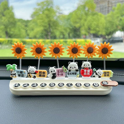 Panda Gizli Müvəqqəti Dayanacaq Nömrə Nişanı, Aromaterapiya Avtomobil Telefon Plitəsi
