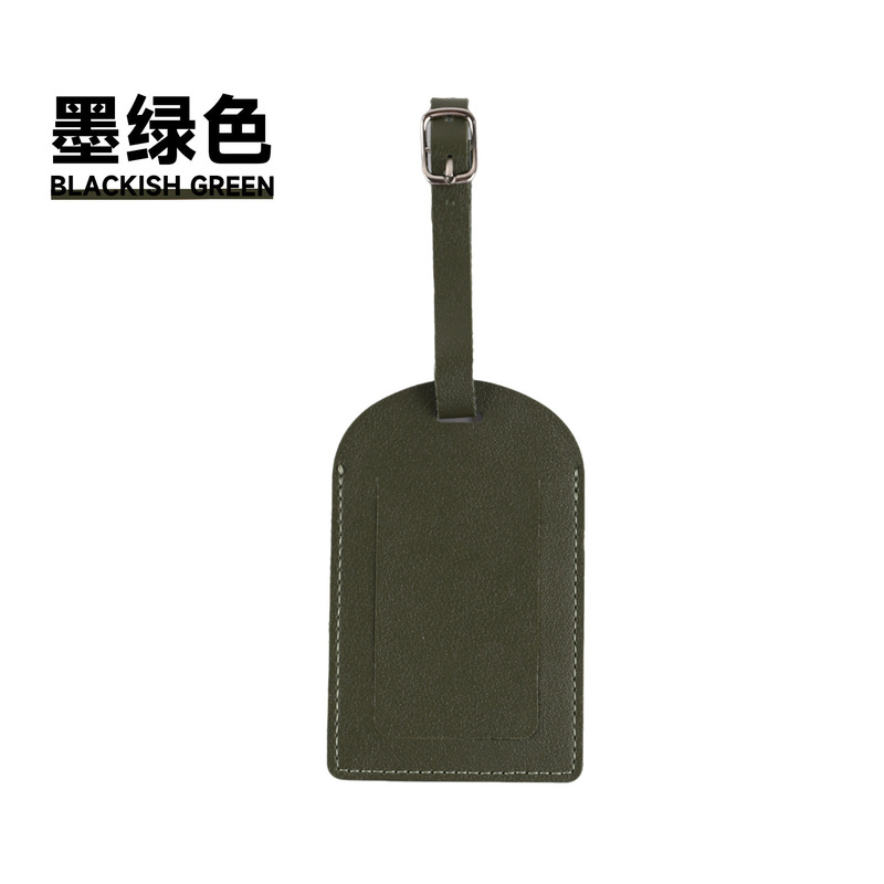 クロスボーダーバ�ードタグ pu レザーマルチカラースポットスーツケースフリップタグタグ荷物タグカスタムロゴ|undefined