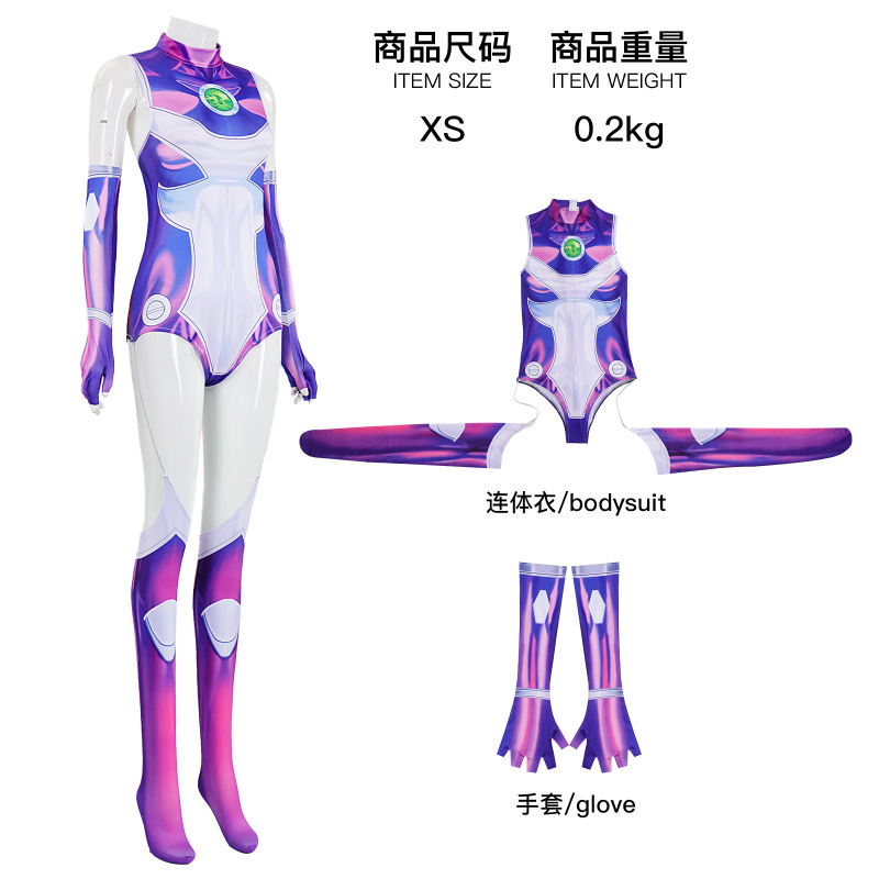 漫優品成人児童女子3dプリントスパンデックスレオタード少年タイタン星火コスプレ|undefined