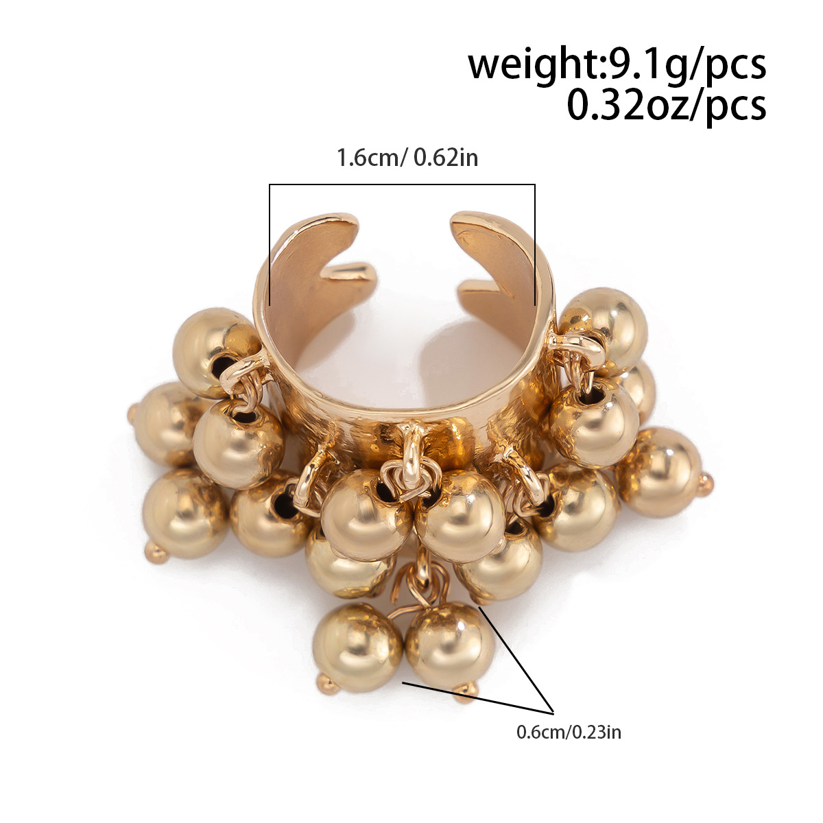 16g Weight Charm Rings Classification 1 Piece Quantity Holiday Occasion Alloy Material Geometric Pattern Women's Gender Plating Design Streetwear Style Streetwear Geometric Arylic Alloy Plating Women's Charm Rings 12