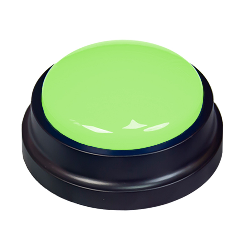 Botón de grabación de comunicación para mascotas botón de voz perro habla gatos campana comer juguetes de grabación de voz entrenamiento