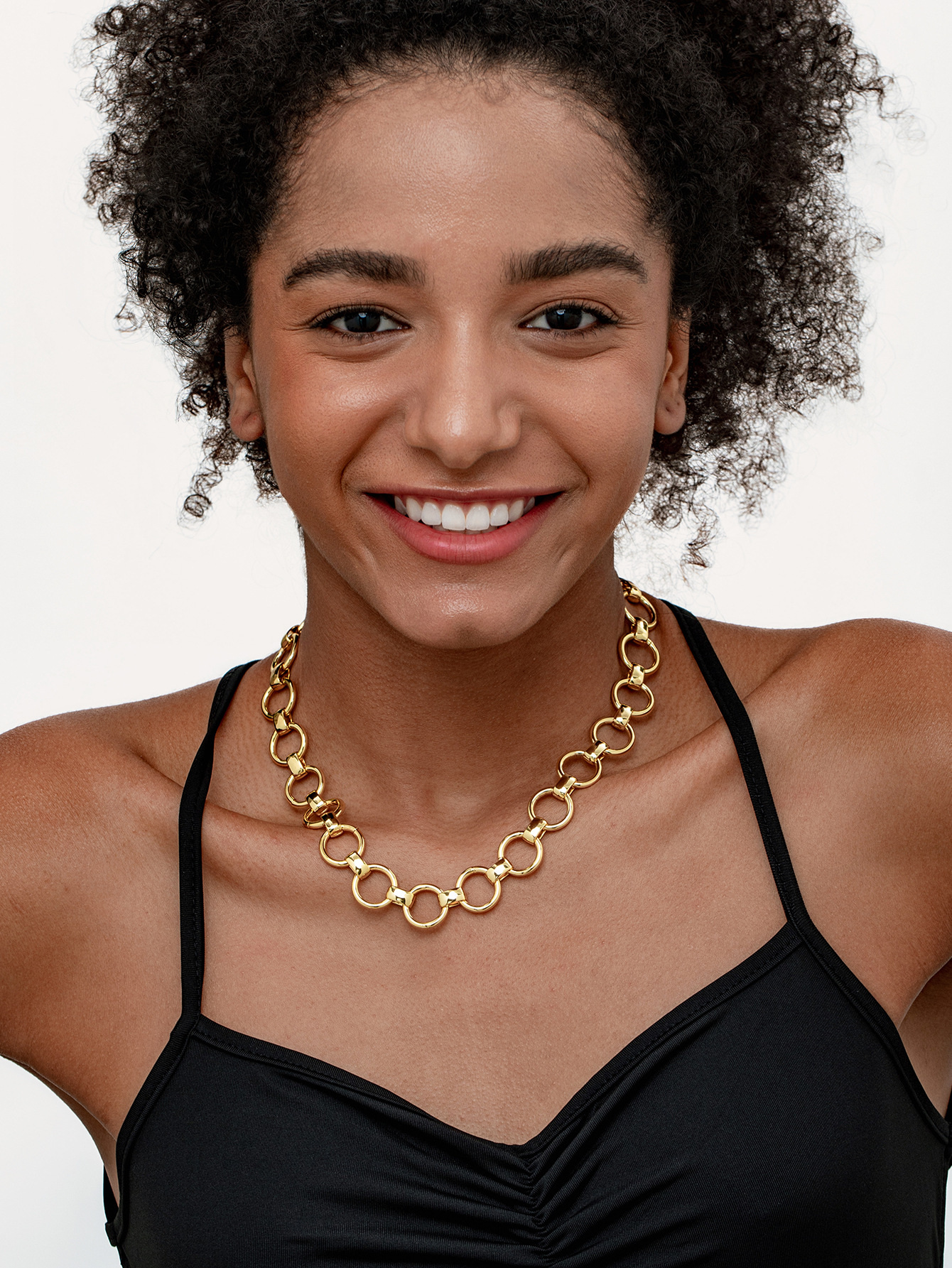 1 Piece Quantity Family Gathering, Date Occasion Wholesale Jewelry Retro Classic Style Solid Color 304 Stainless Steel Plating Belcher Chain Chain Necklace