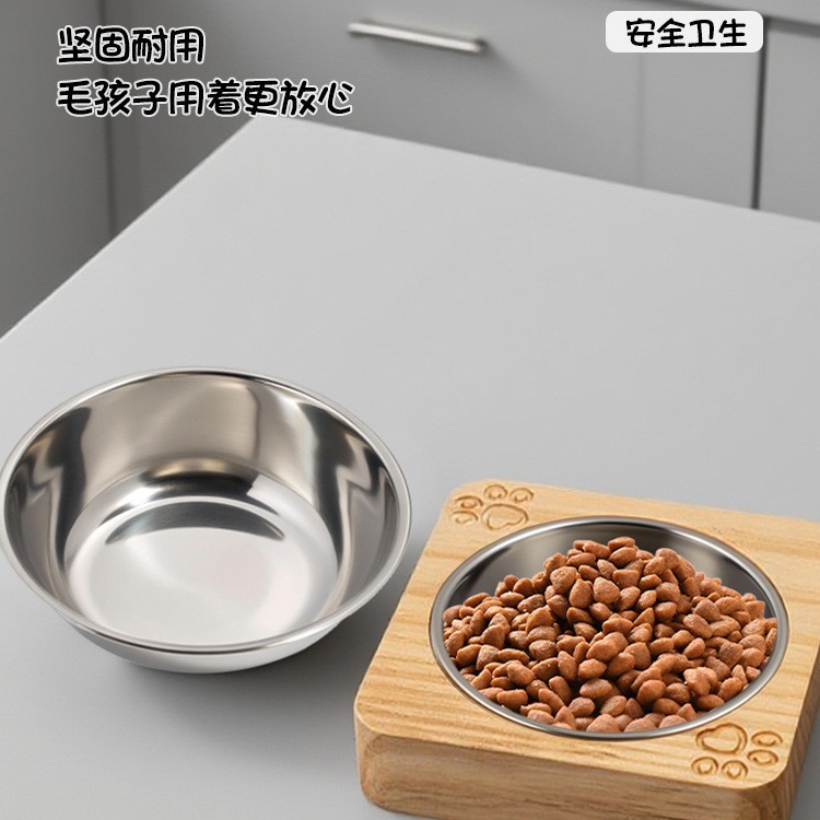 贝格创新食盆宠物用品 宠物碗猫咪狗狗饮水二合一喂食盆不锈钢实|undefined