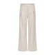 High-quality Linen Blended Blade Blade Slant Placket Double Pleated Summer cleanfit Straight A Version Slight Wide Casual Pants