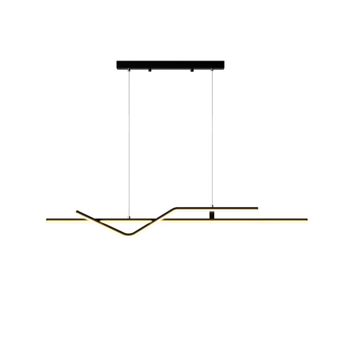 1.2米餐厅吊灯现代轻奢吧台餐桌吊线灯极简个性设计师长条led灯具