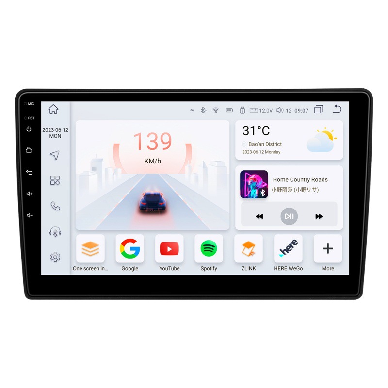 Máquina todo en uno de navegación GPS para automóvil con pantalla grande de alta definición inteligente Android de 10 pulgadas, adecuada para Citroën C5 de 08-15.