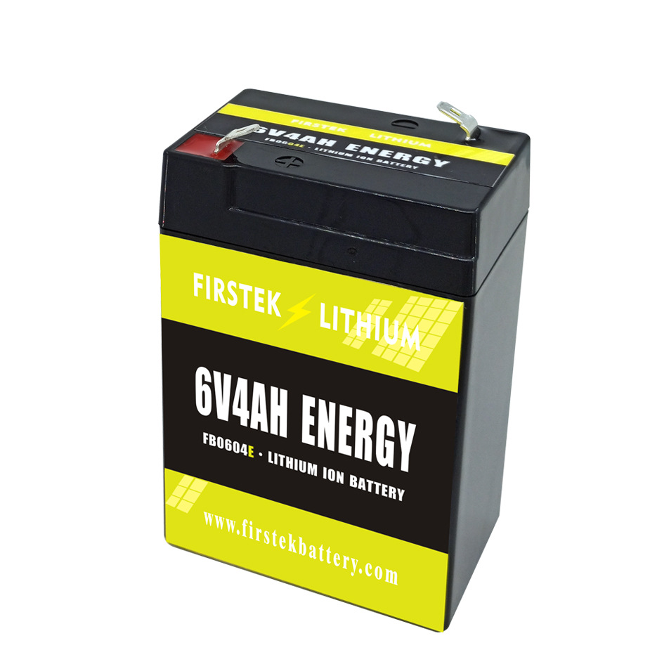 容量型系列 6V4AH 定制型玩具车应急灯锂电池 LiFePO4 Battery