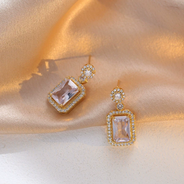 E0091 white bottle earrings