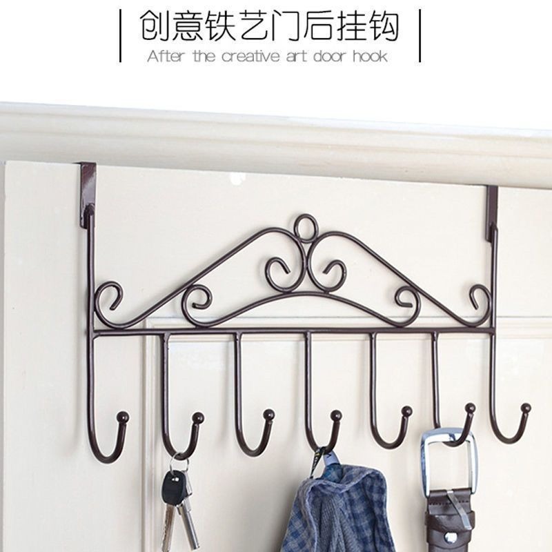 Hook for Hanging Behind the Door, Traceless Dormitory Strong Adhesive Clothes Hanger, Wall-Mounted Thickened Reinforced No-Nail Clothes Hook and Hat Rack