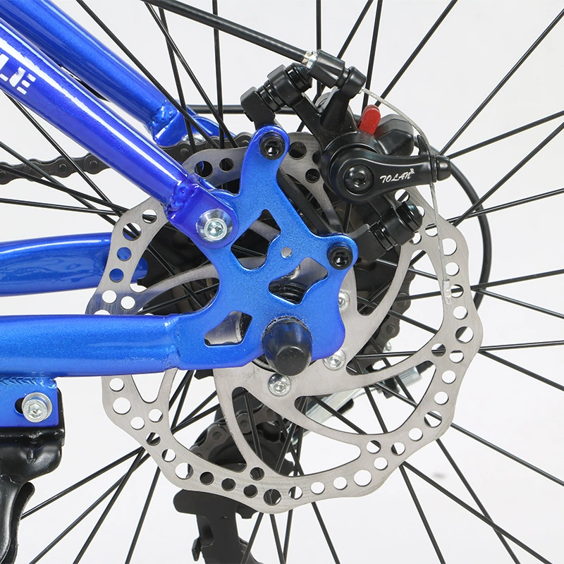 Shock-absorbing mountain bike with brake system for adults disc brake