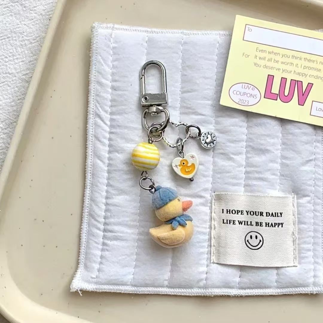 15g Weight Mobile Phone Chain, Keychain Classification 1 Piece Quantity Flocking Material Book, Animal, Bag, Cartoon Pattern Cute, Sweet Style 1 Piece Book Animal Bag Mobile Phone Chain Keychain Flocking Cute Sweet Mobile Phone Chain Keychain 2