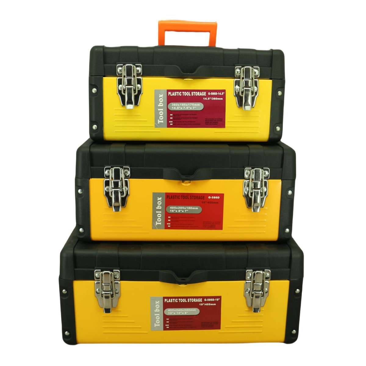 G-586D-14.5-16-19 塑料工具箱 铁皮工具箱 手提工具箱 五金收纳