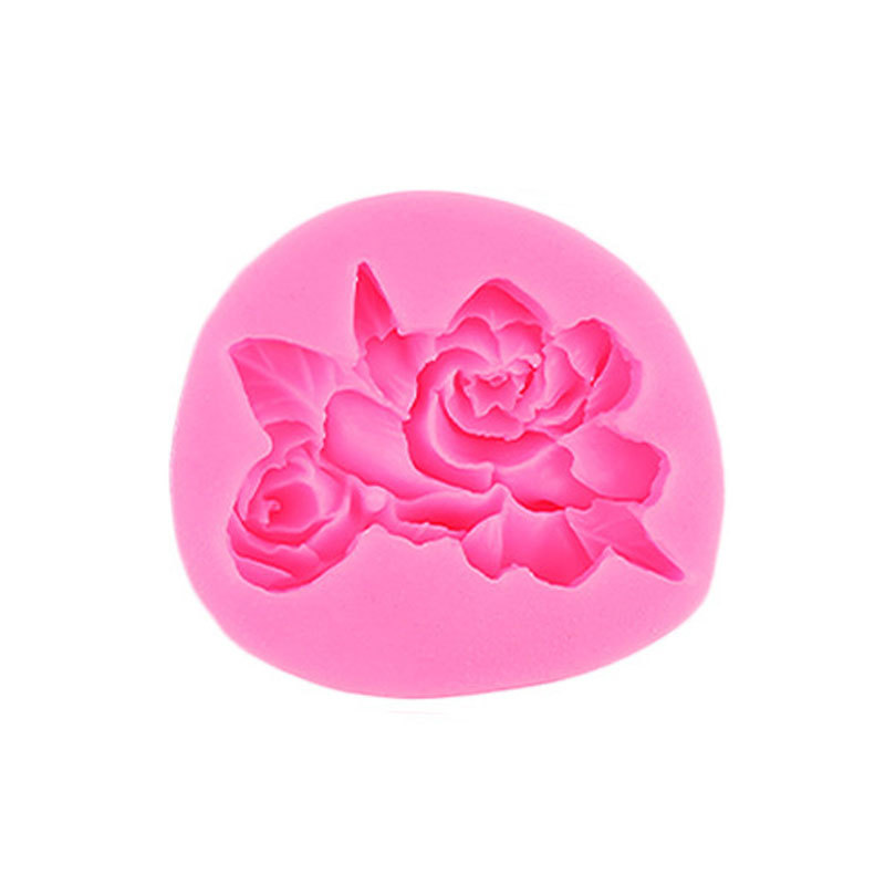 Gardenia flor huevo molde de silicona hecho a mano decoración la torta yeso masa epoxi aromaterapia vela Accesorios