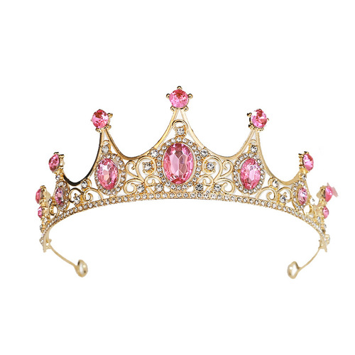 Cross-border bride accessories alloy headdress for girls' birthday gifts hair accessories for girls crown fashion headband princess crown