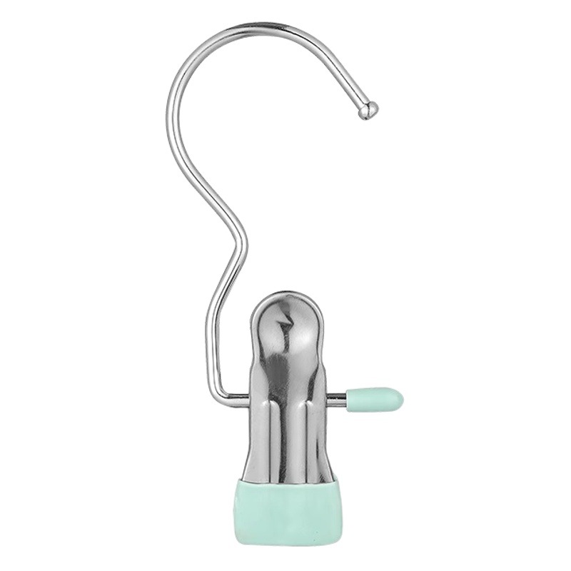 Metal multifuncional con clip de gancho calcetines de secado clip de sombrero clip de muestra clip de acero inoxidable antideslizante clip pequeño de 3 palabras