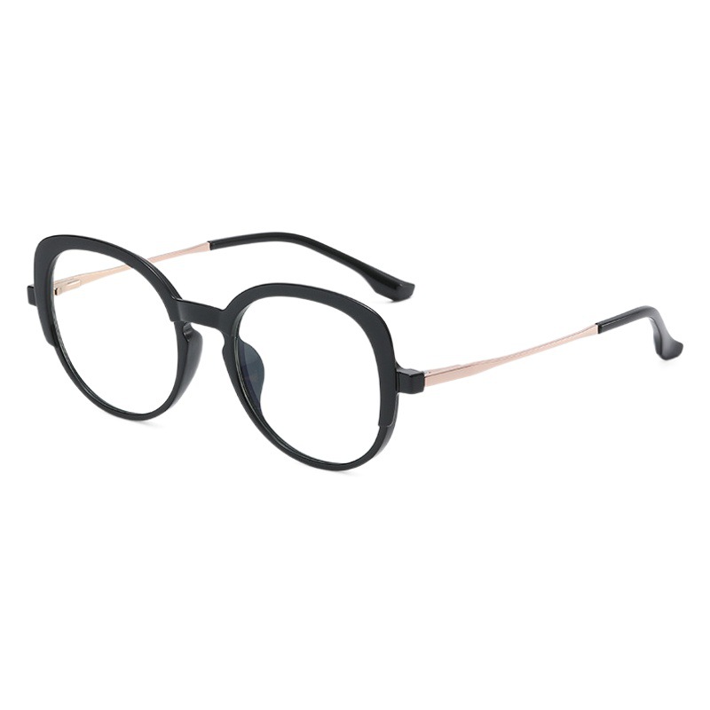 El Comercio exterior nuevo Marco de las gafas de Europa y América mujer ojo de gato gafas lisas TJ872 luz TR con la pierna de la Primavera anti-azul gafas de luz