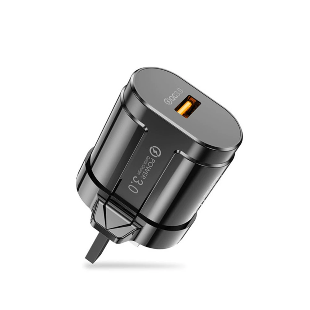 Быстрое зарядное устройство USB по стандарту QC3.0 с британским регулированием 3A 18W, оптовая покупка, дорожное