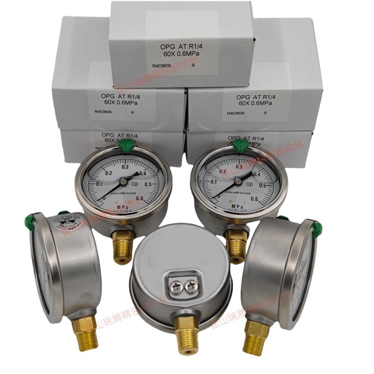 ASK立式压力表OPG-AT-R1/4-60x0.6MPa质优耐用