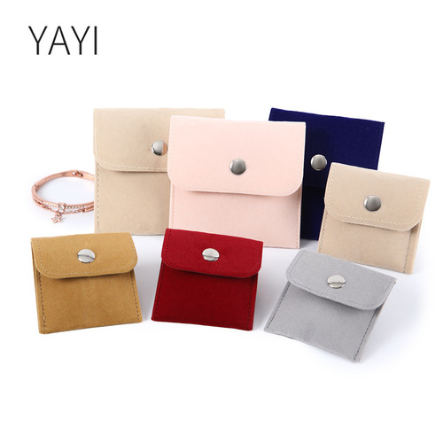 Fleece Fabric Zero Wallet Jewelry Accessories Jewelry Storage Bag Earphone Lipstick Packaging Bag Purse Small Treasure Bag Wholesale
