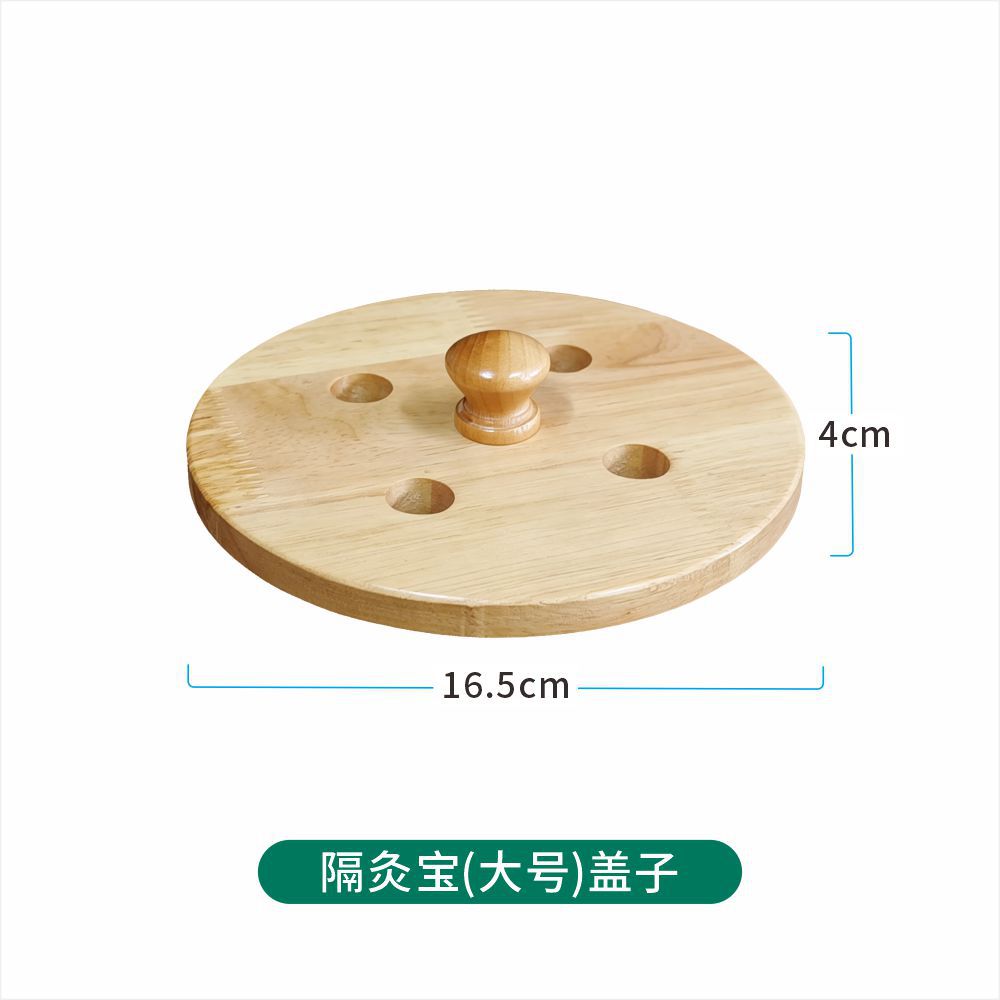 Moxa Burner Holder Ginger Moxibustion Tool Solid Wood Stand for Traditional Moxa Therapy in use