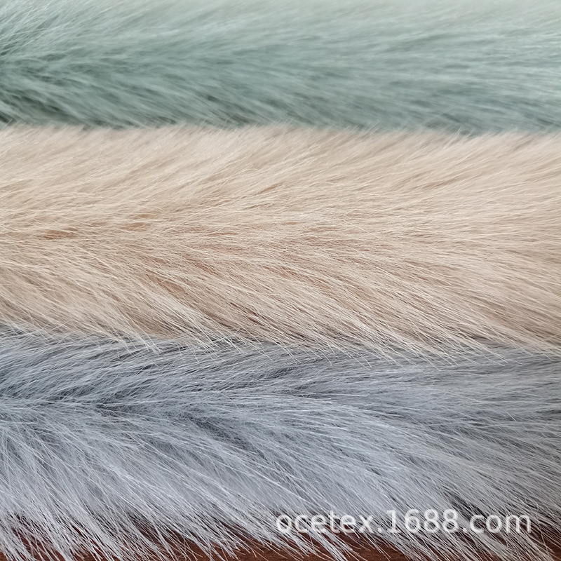 厂销托卡长毛绒布料秋冬季时装外套面料仿狐狸毛托卡坎毛皮草面料