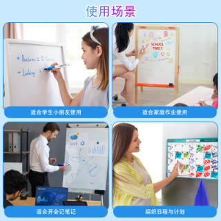 Bolígrafo de pizarra de color conjunto de escritura de escritura de pizarra de escritura suave sin tinta borrable al por mayor