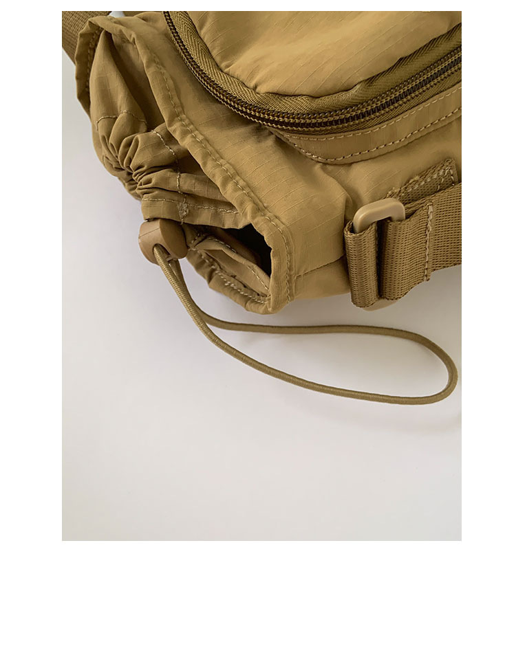 Outdoor portable casual mini single-shoulder bag, simple and versatile drawstring bucket bag, Korean style Instagram niche crossbody women's bag Specification drawing