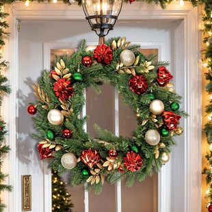 Amazon Cross-Border Red Christmas Ball Decoration Garland Wedding Photography Hotel Decoration Home Decoration Decorative Garland