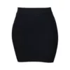 Super thin and non-elastic black skirt [poor fabric]