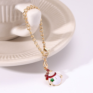 Cross-Border Christmas Backpack Keychain Cup Handle Accessory Chain Tai Chi Couple Style with Lobster Clasp Pendant Mini