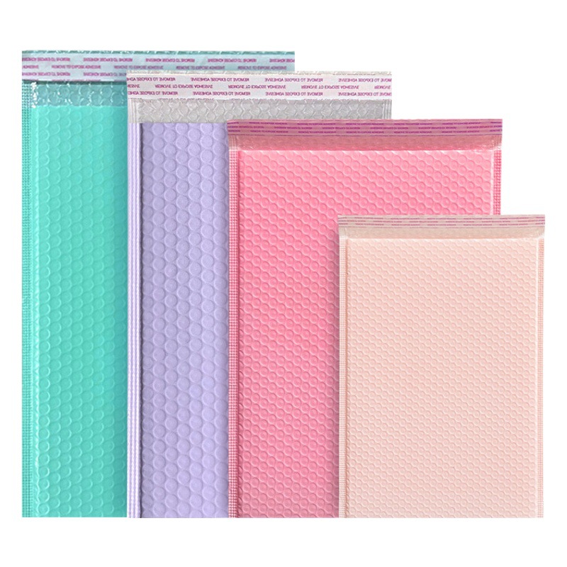 Purple Express bolsa de burbuja engrosada cáscara del teléfono móvil de embalaje de la joyería bolsa de embalaje de color caramelo de embalaje autoadhesivo sobre bolsa