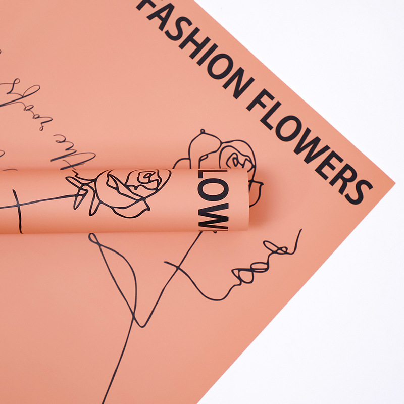 Flor fiesta fábrica de flores al por mayor rosa flor embalaje de papel florista ramo de flores regalo embalaje de papel florista suministros