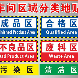 Factory Workshop Floor Area Division Floor Stickers Warehouse Marking Partition Safety Production Signs Indicator Stickers Wholesale