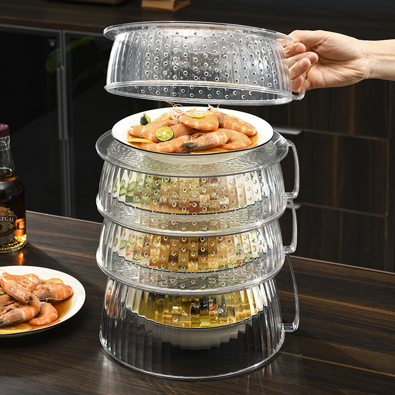 Insulated Food Cover for Home Kitchen, Dining Table Cover, Dustproof Leftover Food Storage Rack with Multiple Layers