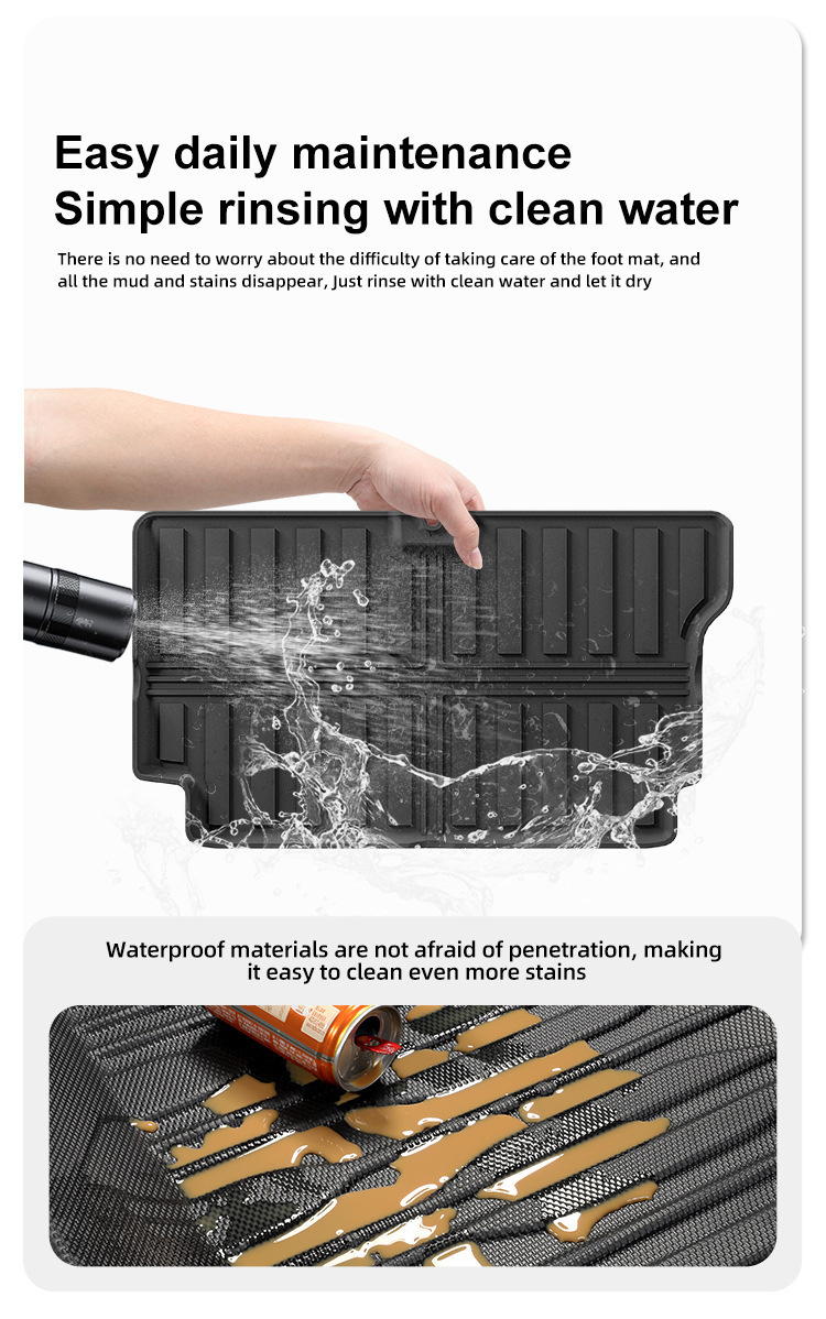 TPE Trunk Mat Seat Back Pad for Suzuki Jimny 24-25