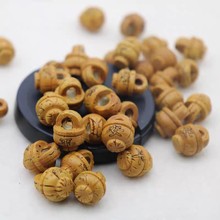 核桃配件雕刻母婴红绳小孩子平安手编景点diy配饰编织毛桃胡篮子