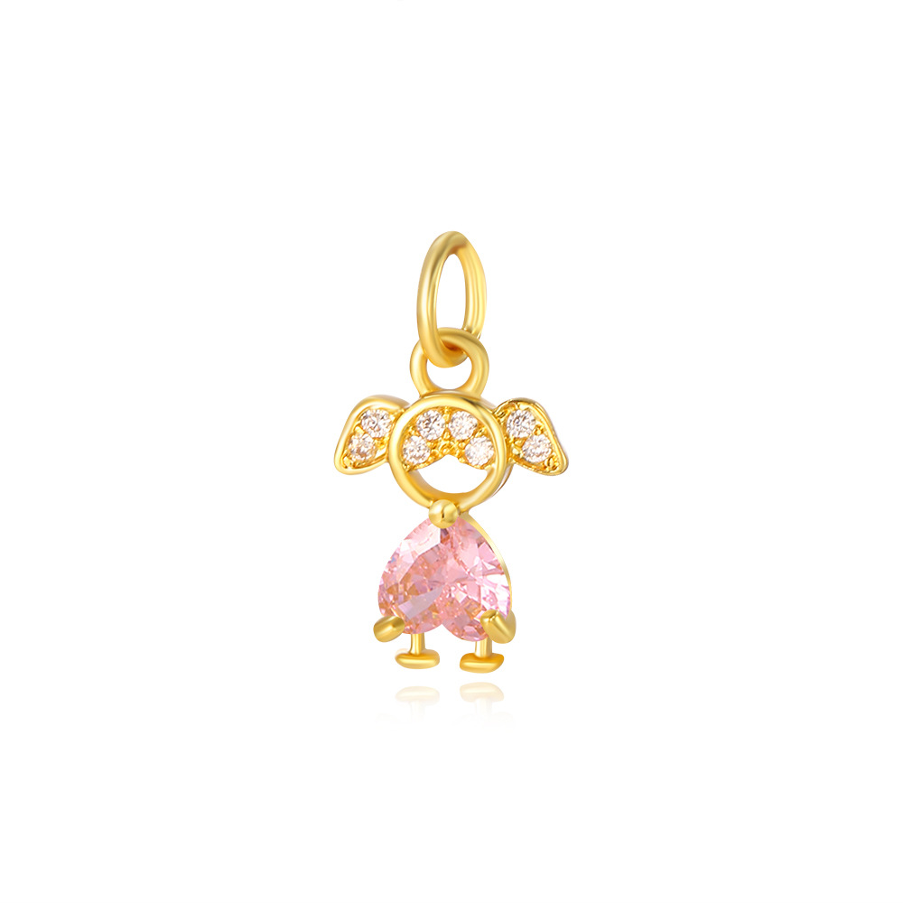 2g Weight Pendant Jewelry Making Type 8*18mm Jewelry Making Size Zircon Inlay Material DIY Jewelry Accessories Classification 1 Piece Quantity Copper Material Human Pattern Polished Finish Inlay Design Shiny, IG Style Style 1 Piece 8*18mm Copper Zircon Human Polished Pendant 9