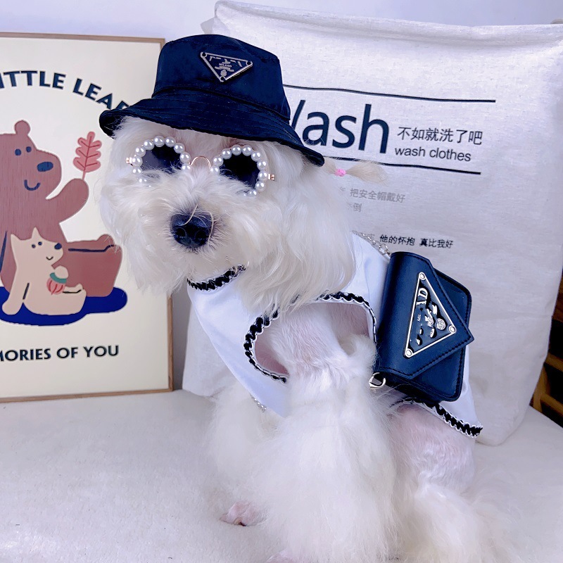 夏のファッションブランドの犬の帽子防水日よけ漁師の帽子のテディの雪の納瑞の屋外の写真を撮る帽子のペット用品|undefined