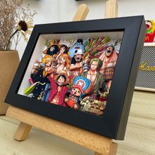 海贼王周边3D立体画手办草帽全员路飞动漫送男生生日礼物挂画摆件