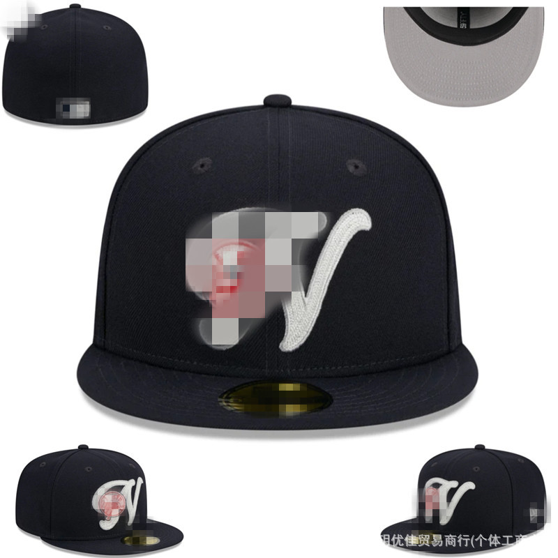 Dodgers Dodgers sombrero de béisbol letras bordadas sombrero tamaño sombrero sombrero estilo sombrero Fitted gorro D - 1