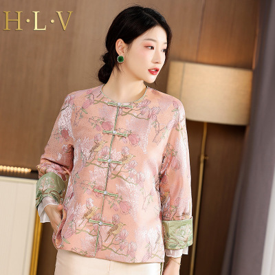 中国风外套春秋女2022年新款短款纽扣刺绣复古唐装改良旗袍上衣|ms