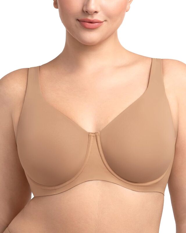 Hsia Women's Reducing Bra Plus Size Full Coverage Unlined T-Shirt Bra Seamless Underwire Cool and Plaid Hsia Women's Reducing Bra Plus Size Full Coverage Unlined T-Shirt Bra Seamless Underwire Cool and Plaid