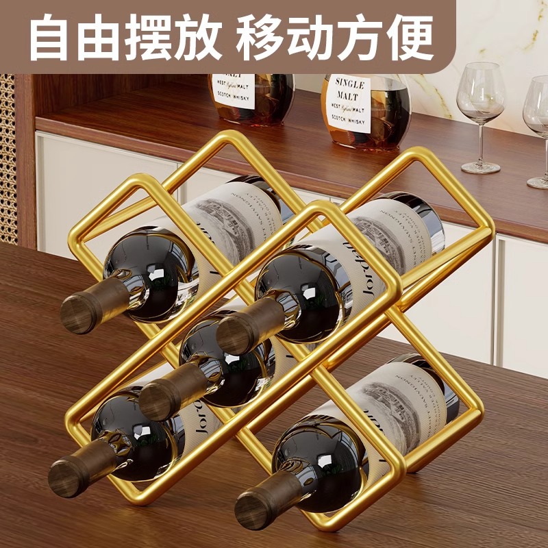 Estante Organizador de Vino de Metal para Almacenamiento, para Mesa image 3
