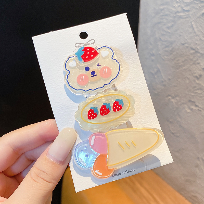 Clip de verano Corea del Sur lindo traje roto horquilla Accesorios para el cabello para niños