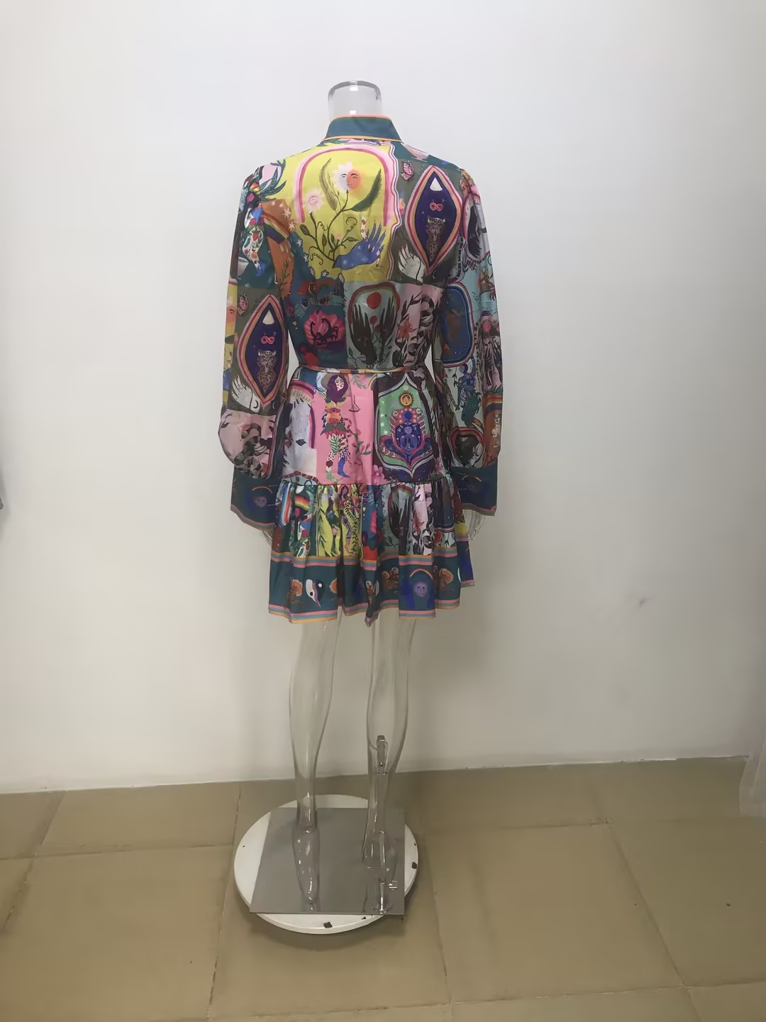 Modieuze dames rokset met bandjes en ruches in painted look_voghion.com